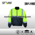 Segurança colete reflexivo homens laranja preto jaquetas de segurança casaco softshell impermeável 300d oxford